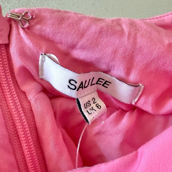 SAU LEE Nova Cutout Maxi Dress Gown in Pink Green Chartreuse Ombre Sz 2 US - Picture 3 of 10